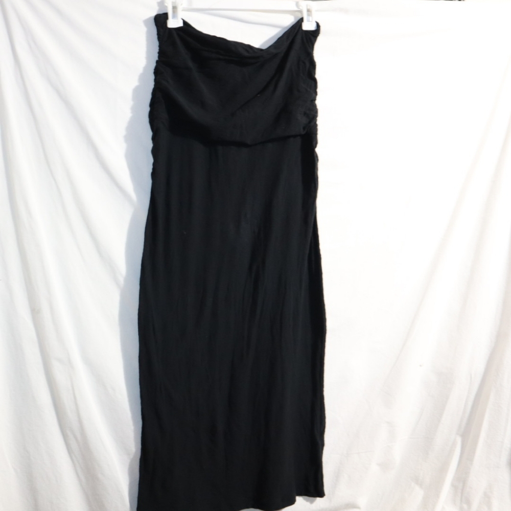 James Perse Tube Top Sleeveless Black Dress Size 3 USA Large - Picture 7 of 13